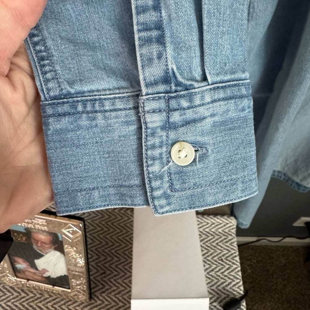 Lands' End Classic Blue Long Sleeve Dress - Picture 4 of 6